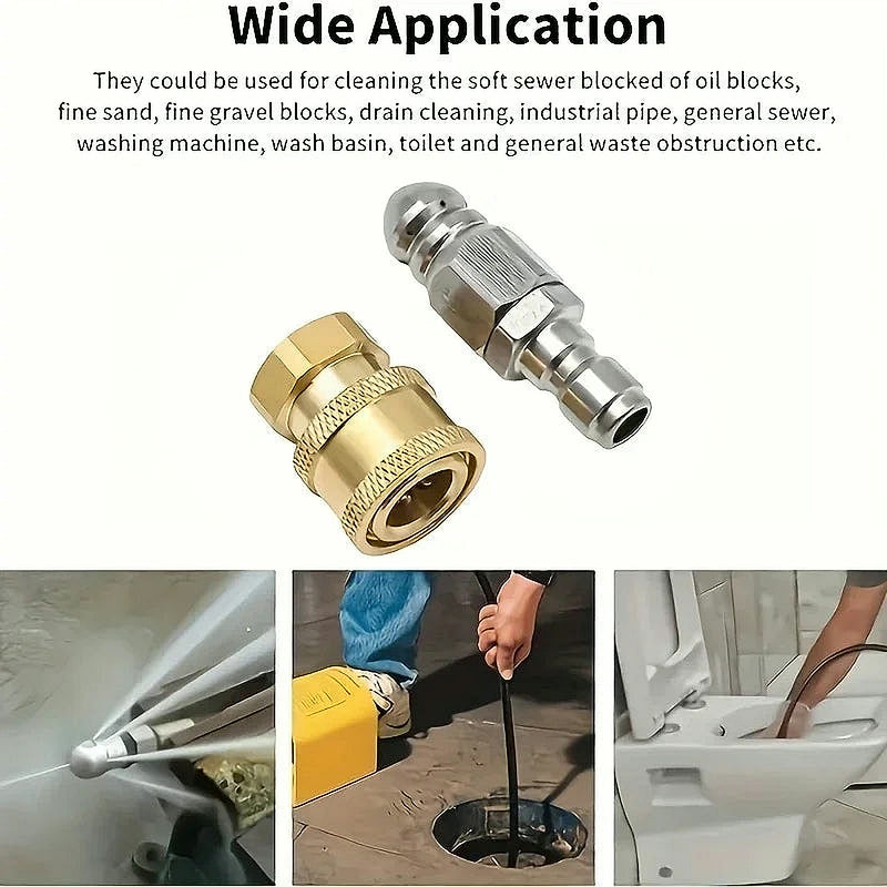 For grease, sand and debris clogs in sewer lines, drains and pipes