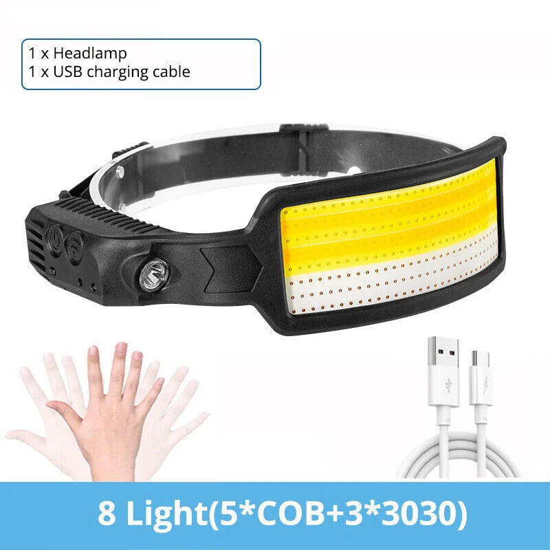 In the box: one headlamp and one USB charging cable