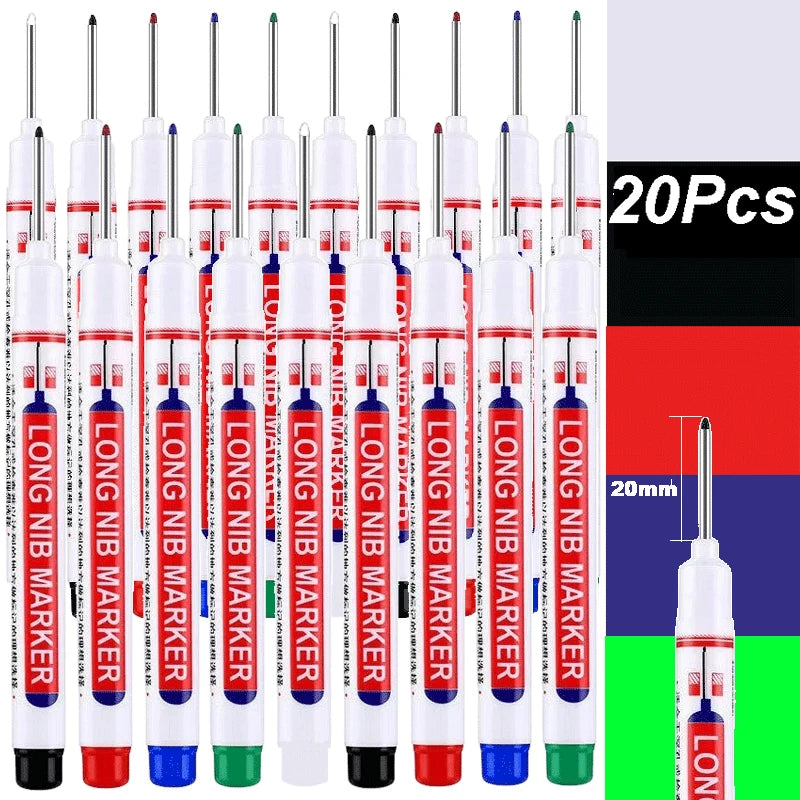 Set of 20 deep hole markers in five colors