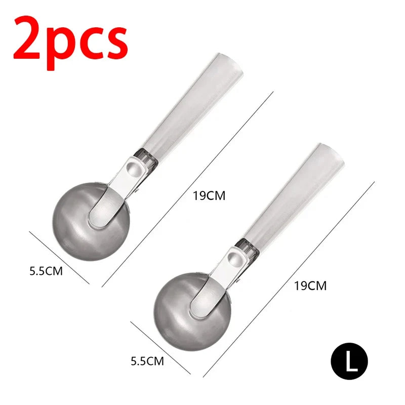 Trigger-Release Ice Cream Scoop — Stainless Steel, 3 Sizes