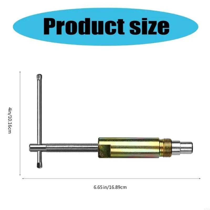 Size: 16.89 cm (6.65 in) long, with a 10.16 cm (4 in) T-handle