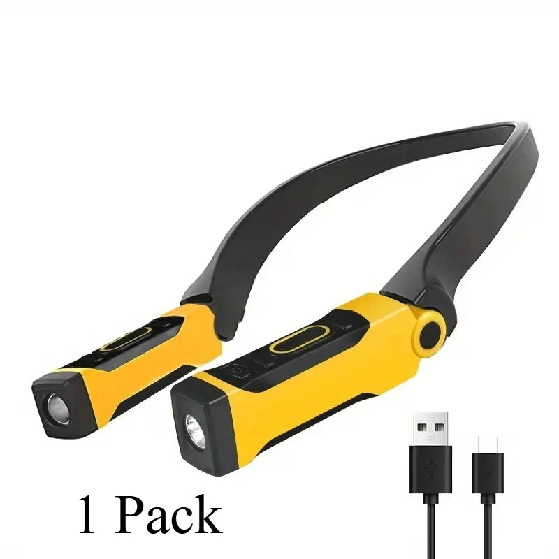 The neck light on its own, with the USB-C charging cable