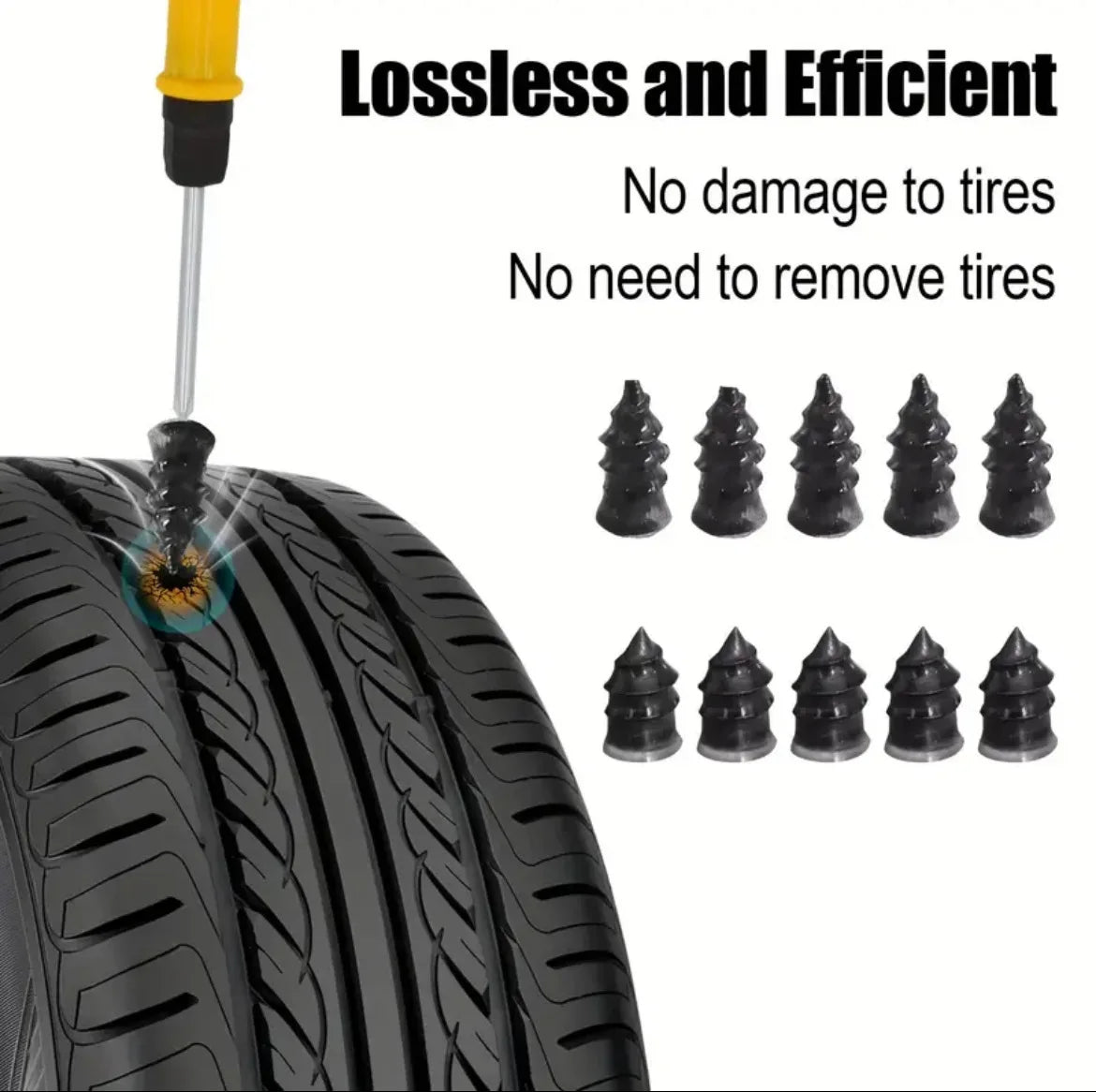 The screw-in rubber plugs, the other way to seal a puncture from outside
