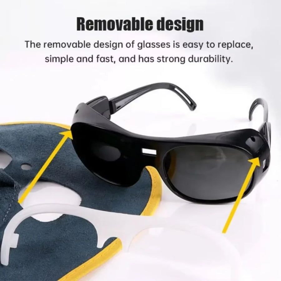 The goggles unclip from the shield so either part can be replaced