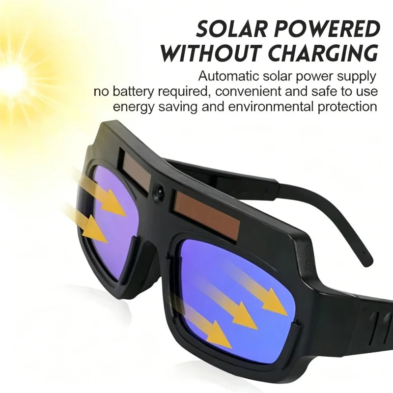 Solar powered: the panel across the brow runs the filter, with no battery to change