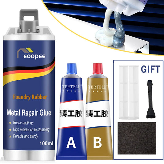 Cold Weld Metal Repair Glue — Heat Resistant A+B Paste, Tubes and Cartridges