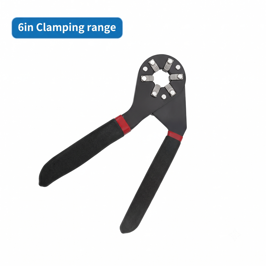 The 6 inch wrench, with its clamping range called out