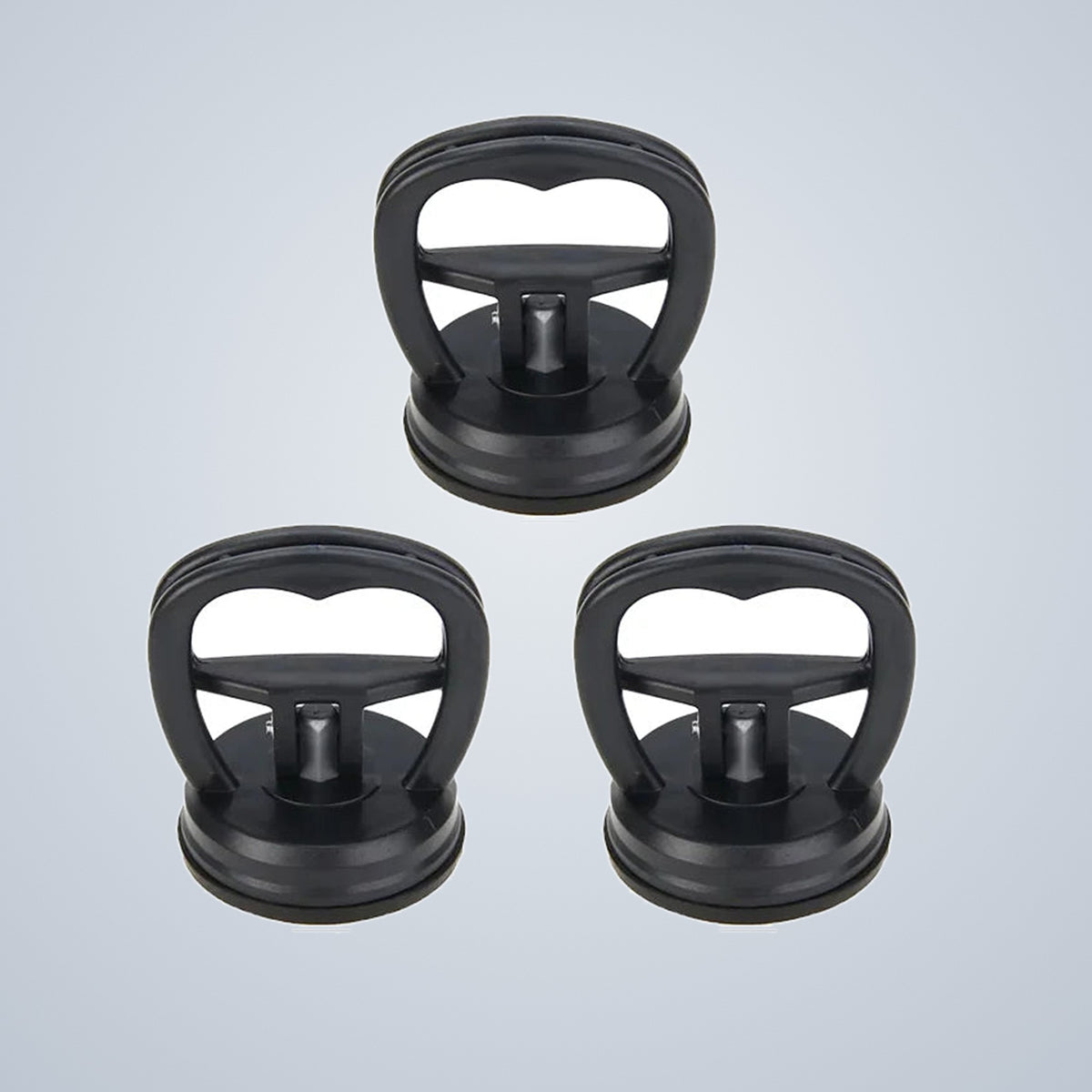 Three suction cup dent pullers