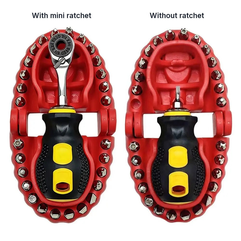 The two versions side by side: with the mini ratchet, and without it