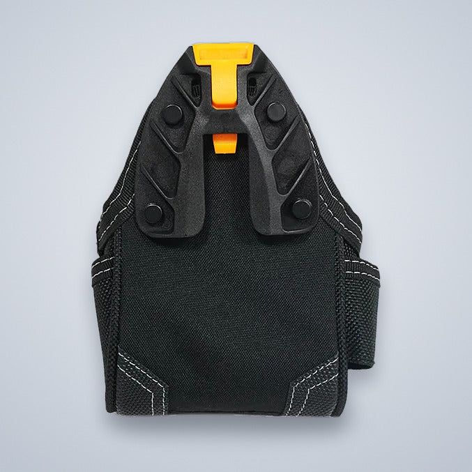 Mini tool pouch, back view with belt hanger