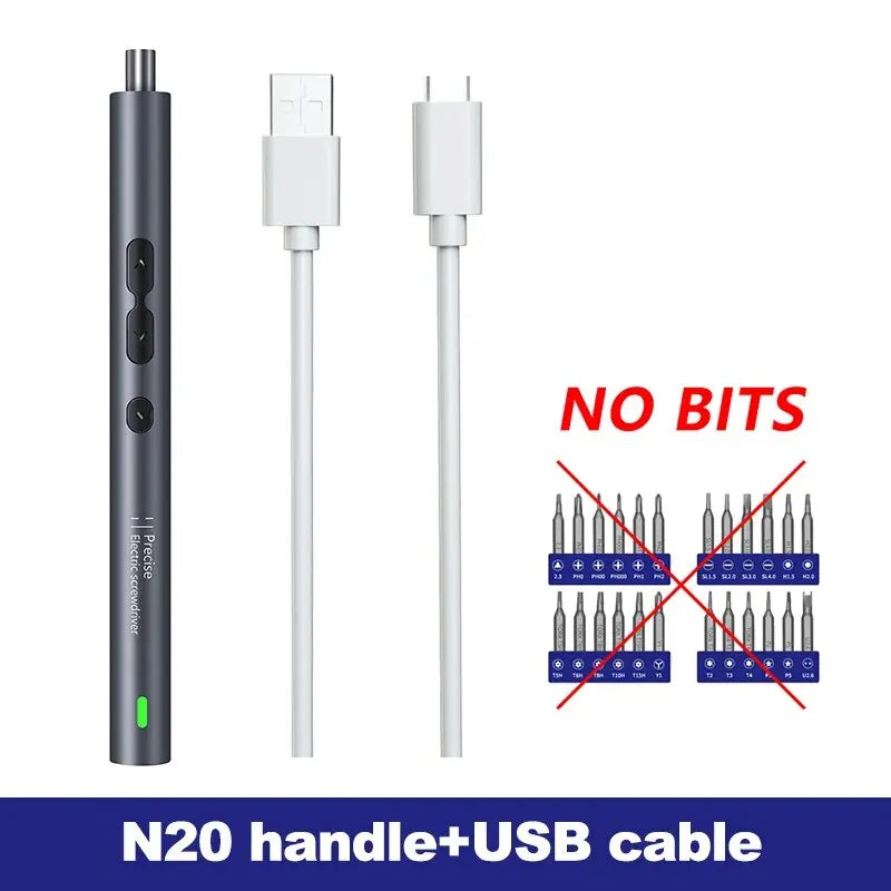 The driver on its own with its USB-C charging cable; no bits come with this option
