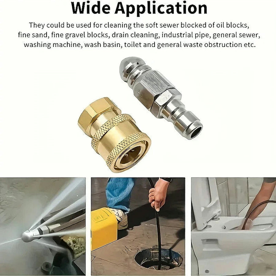 For grease, sand and debris clogs in sewer lines, drains and pipes