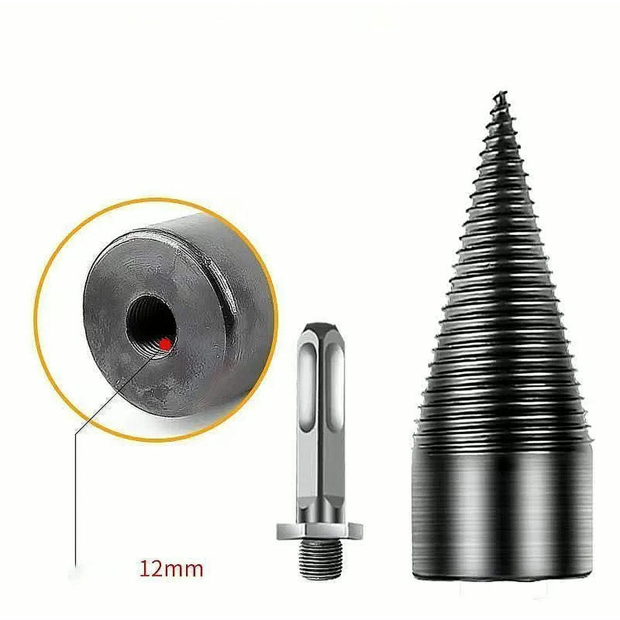 The cone's 12 mm threaded socket and a shank